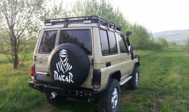Силовой задний бампер Toyota Land Cruiser HZJ 71 1999-2007  с креплением для лебедки фото