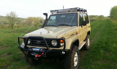 Защитная дуга для силового бампера Toyota Land Cruiser HZJ 71 1984-2006 фото