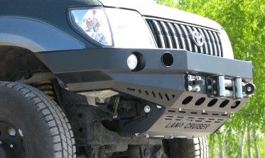Силовой передний бампер Toyota Land Cruiser Prado J90,95 (дизайн 2)  фото