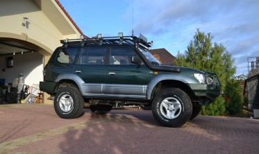 Защитная дуга для силового бампера Toyota Land Cruiser Prado J90, 95 дизайн 2 фото