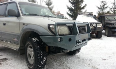 Защитная дуга силового бампера Toyota Land Cruiser Prado J90,95 дизайн 1 фото