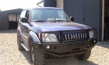 Защитная дуга силового бампера Toyota Land Cruiser Prado J90,95 дизайн 1 фото