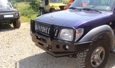 Защитная дуга силового бампера Toyota Land Cruiser Prado J90,95 дизайн 1 фото
