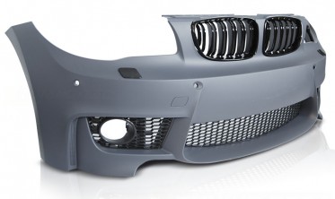 Передний тюнинговый бампер для BMW E81, E82, E87, E88 в стиле М coupe фото