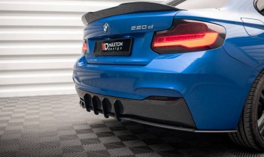 Задний диффузор на бампер Street Pro BMW 2 F22 версия M-pack фото