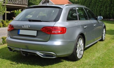 Дифузор заднього бампера Audi A4 B8 у стилі ABT фото