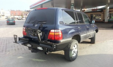 Силовой задний бампер Toyota Land Cruiser J100, 105 фото