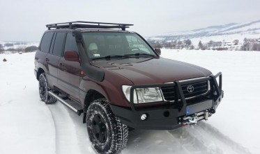 Защитная дуга для силового бампера Toyota Land Cruiser J100, 105 фото