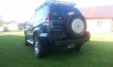 Силовий задній бампер Toyota Land Cruiser Prado J125 фото