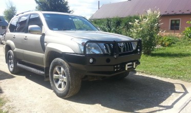 Защитная дуга для силового бампера Toyota Land Cruiser Prado J120, 125 фото