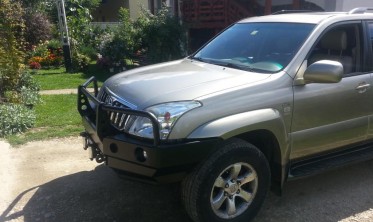 Защитная дуга для силового бампера Toyota Land Cruiser Prado J120, 125 фото