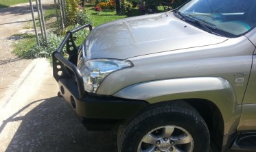 Защитная дуга для силового бампера Toyota Land Cruiser Prado J120, 125 фото