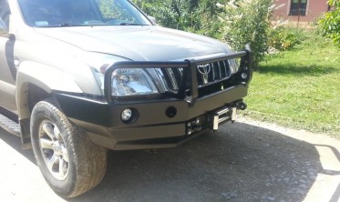 Защитная дуга для силового бампера Toyota Land Cruiser Prado J120, 125 фото