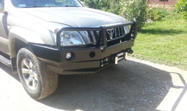 Защитная дуга для силового бампера Toyota Land Cruiser Prado J120, 125 фото