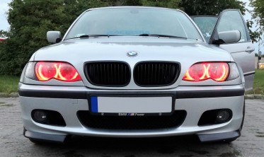 Накладки переднего бампера BMW E46 М-пакет фото