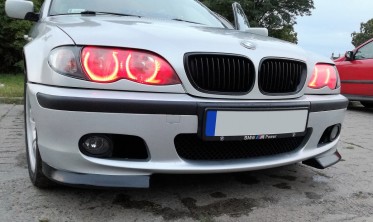 Накладки переднего бампера BMW E46 М-пакет фото