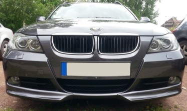 Накладки переднего бампера BMW E90 дорестайл фото