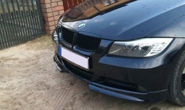 Накладки переднего бампера BMW E90 дорестайл фото