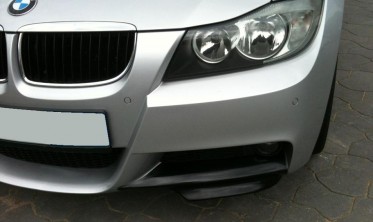 Накладки переднього бампера BMW E90 M-pakiet дорестайл фото