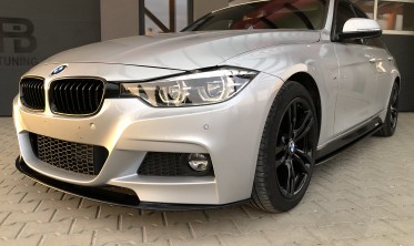 Диффузор переднего бампера (накладка) BMW F30 M-pakiet тонкий фото