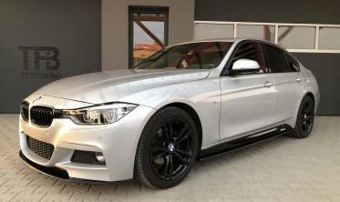 Диффузор переднего бампера (накладка) BMW F30 M-pakiet тонкий фото
