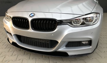 Диффузор переднего бампера (накладка) BMW F30 M-pakiet тонкий фото