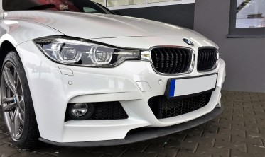 Диффузор переднего бампера (накладка) BMW F30 M-pakiet тонкий фото