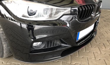Диффузор переднего бампера (накладка) BMW F30 M-pakiet тонкий фото