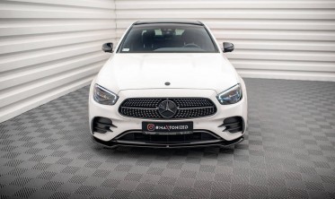 Тюнінгова накладка на передній бампер Mercedes E W213 рестайл AMG-Line вер. 1 фото