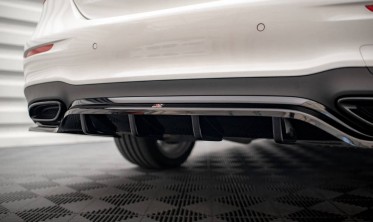 Тюнинговая накладка на задний бампер Mercedes E W213 рестайл AMG-Line фото