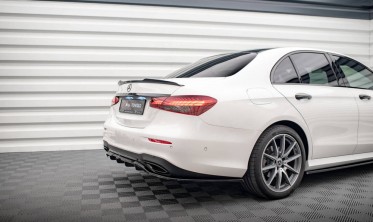 Тюнинговая накладка на задний бампер Mercedes E W213 рестайл AMG-Line фото