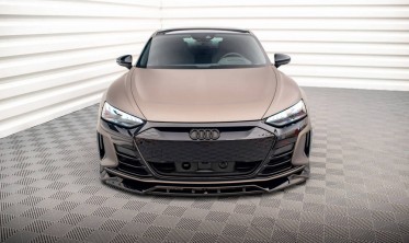 Диффузор на передний бампер Audi e-Tron GT / RS GT Mk1 вер. 2 фото
