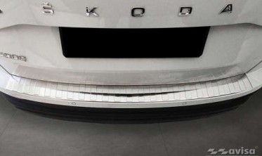 Защитная накладка на задний бампер Skoda Karoq фото