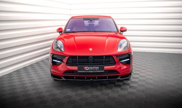 Тюнінгова накладка на передній бампер Porsche Macan Mk1 рестайл фото