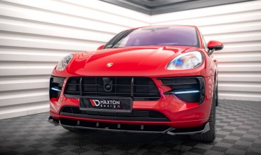 Тюнінгова накладка на передній бампер Porsche Macan Mk1 рестайл фото