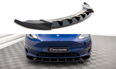 Тюнинговая накладка на передний бампер для Tesla Model Y вер. 1 фото