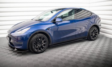 Тюнінгові накладки на пороги Tesla Model Y вер. 1 фото