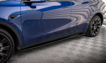 Тюнінгові накладки на пороги Tesla Model Y вер. 1 фото