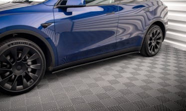 Бічні лістви (дифузори) на пороги Tesla Model Y вер. 2 фото