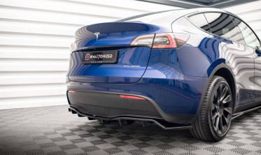 Тюнинговый диффузор на задний бампер для Tesla Model Y фото