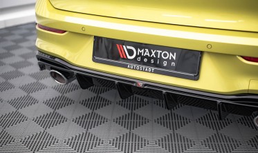 Тюнинговый диффузор на задний бампер VW Golf 8 GTI Clubsport фото
