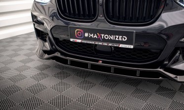 Тюнінгова накладка (дифузор) на передній бампер для BMW X3 G01 M40d/M40i/M-Pack вер. 2 фото