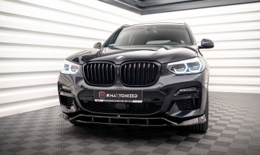 Тюнінгова накладка (дифузор) на передній бампер для BMW X3 G01 M40d/M40i/M-Pack вер. 2 фото