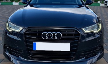 Спойлер переднего бампера Audi A6 C7 дорестайл фото