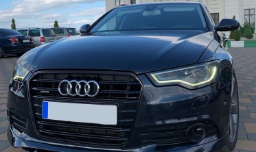 Спойлер переднего бампера Audi A6 C7 дорестайл фото