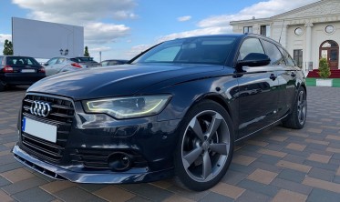 Спойлер переднего бампера Audi A6 C7 дорестайл фото