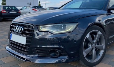 Спойлер переднего бампера Audi A6 C7 дорестайл фото