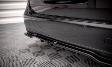 Тюнінгова накладка на задній бампер для Mercedes B W246 2014-2018 фото