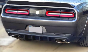 Дифузор заднього бампера Dodge Challenger IKON Style фото