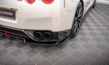 Тюнинг диффузор на задний бампер Nissan GTR R35 послерестайл фото